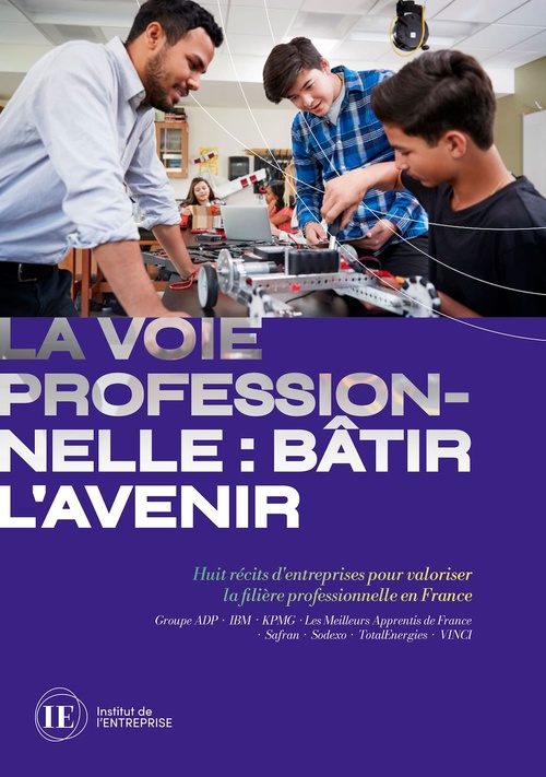 Couverture ebook de La voie professionnelle : bâtir l'avenir, de Institut de l'entreprise