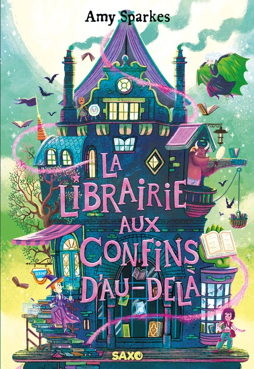 Couverture ebook de La Maison à l'orée de la magie - Tome 03 La Librairie aux confins d'Au-delà (e-book), de Amy Sparkes