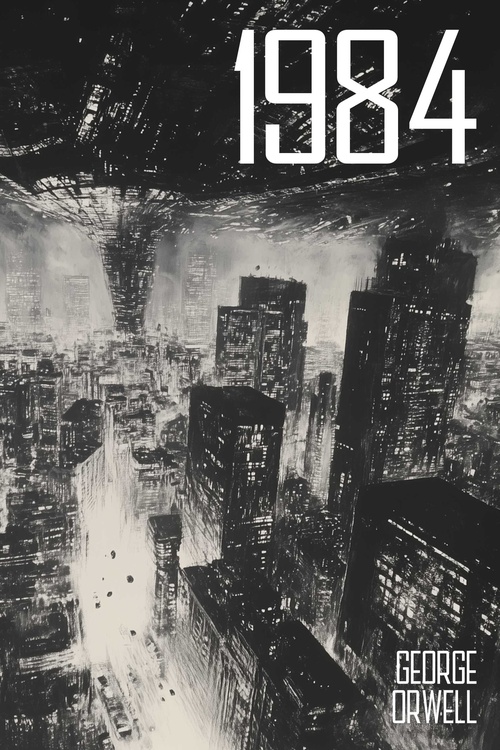 ebook cover of 1984, by George Orwell