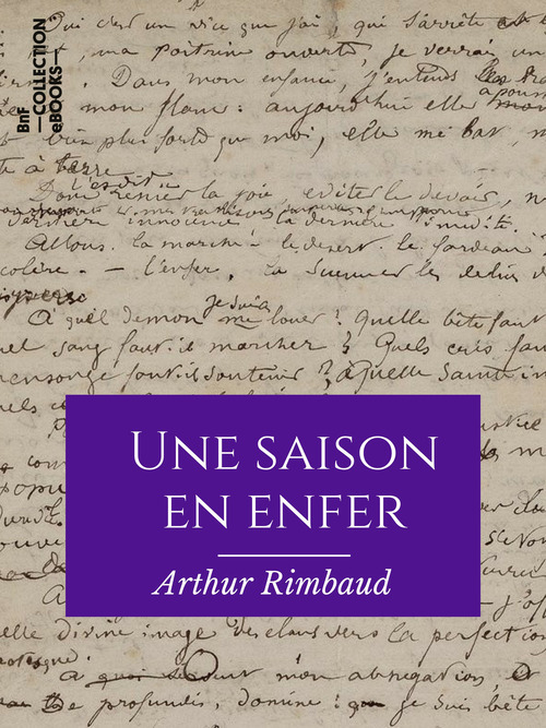 ebook cover of Une saison en enfer, by Arthur Rimbaud