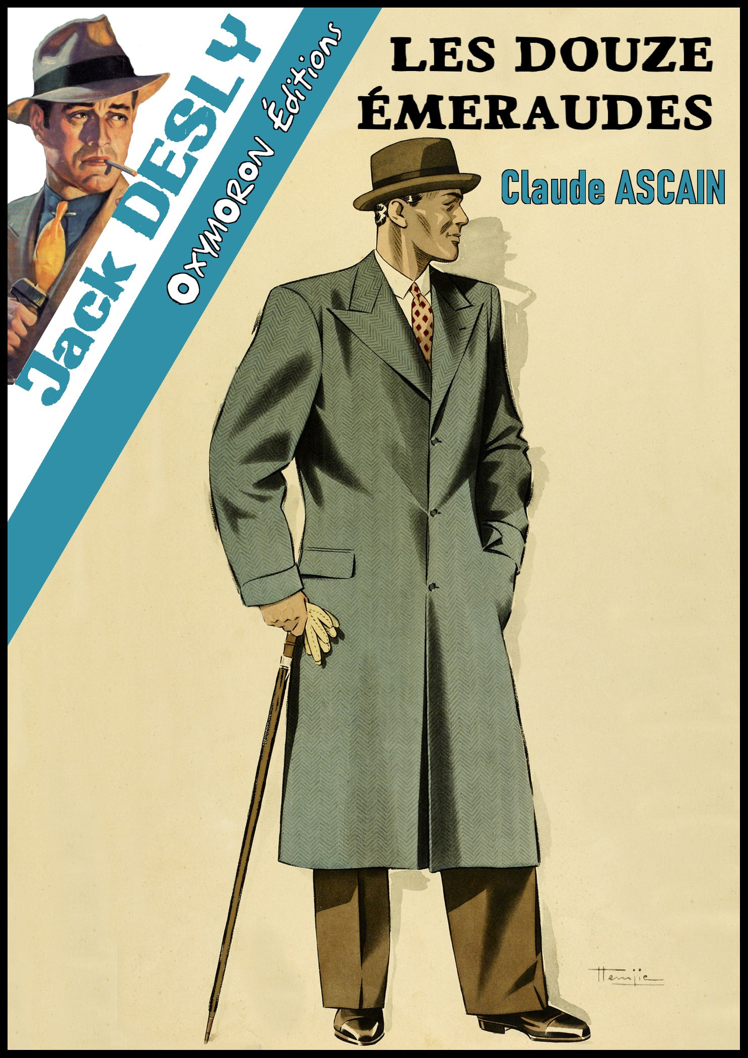 Couverture ebook de Les douze émeraudes, de Claude Ascain