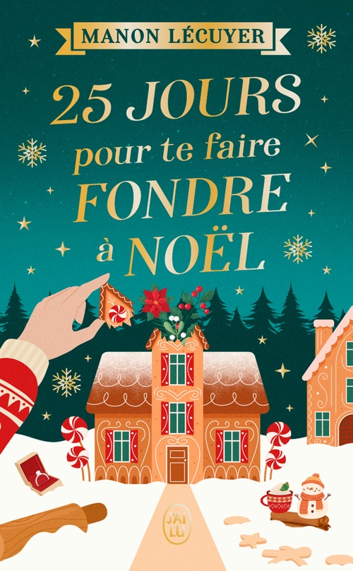Couverture ebook de 25 jours pour te faire fondre à Noël, de Manon Lécuyer