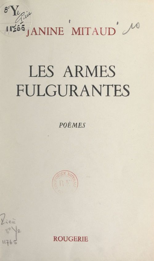ebook cover of Les armes fulgurantes, by Janine Mitaud