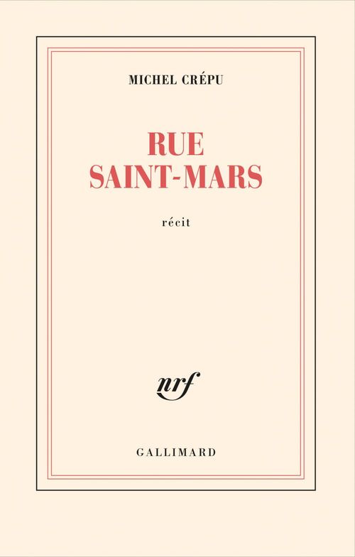 ebook cover of Rue Saint-Mars, by Michel Crépu