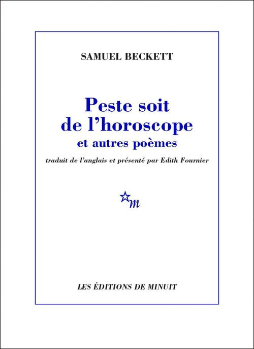 Couverture ebook de Peste soit de l'horoscope et autres poèmes, de Samuel Beckett