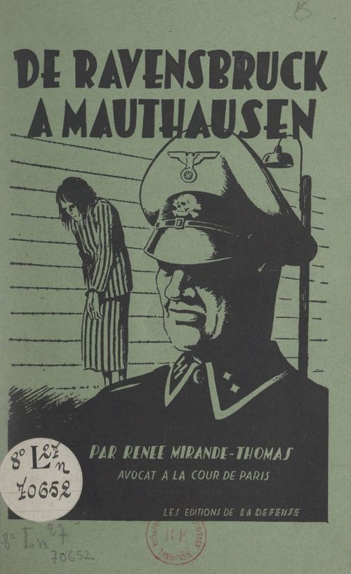 Couverture ebook de De Ravensbruck à Mauthausen, de Renee Mirande-Thomas