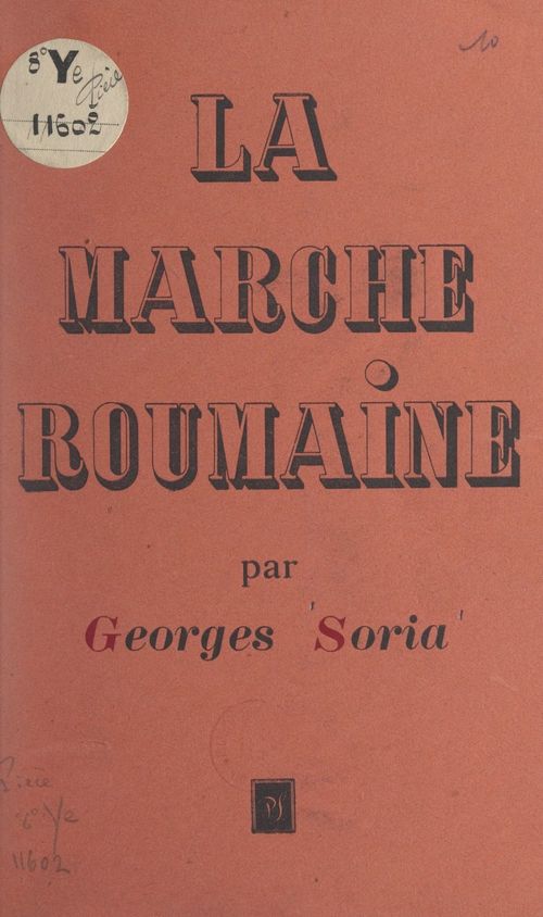 ebook cover of La marche roumaine, by Georges Soria