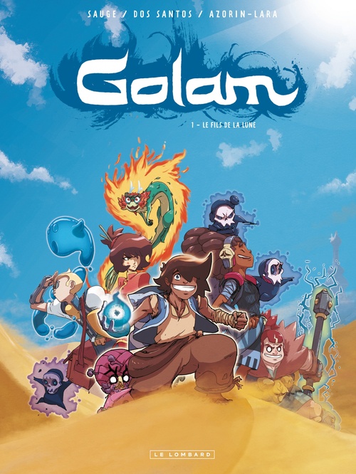 Couverture ebook de Golam - Tome 1 - Le Fils de la Lune, de Josselin Azorin-lara, Sylvain Dos Santos, Nicolas Sauge
