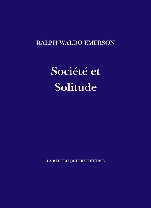 ebook cover of Société et Solitude, by Ralph Waldo Emerson