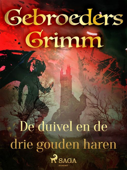 ebook cover of De duivel en de drie gouden haren, by De Gebroeders Grimm