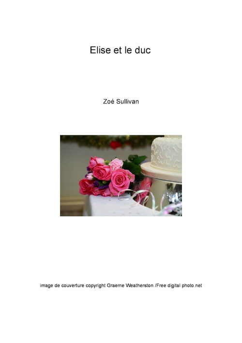 ebook cover of Elise et le duc, by Zoe Sullivan