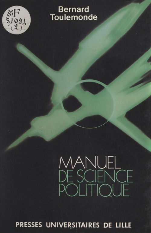 Couverture ebook de Manuel de science politique, de Bernard Toulemonde