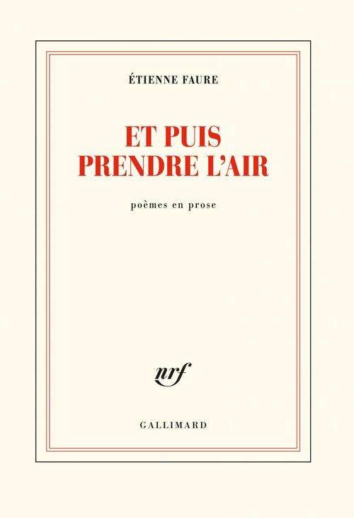 Couverture ebook de Et puis prendre l'air, de Etienne Faure