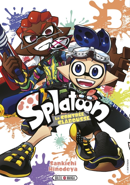 ebook cover of Splatoon - La Contrée Clabousse T03, by Nintendo, Sankichi Hinodeya