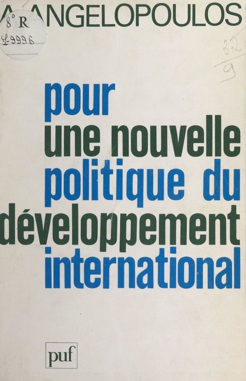 ebook cover of Pour une nouvelle politique du développement international, by Angelos Angelopoulos