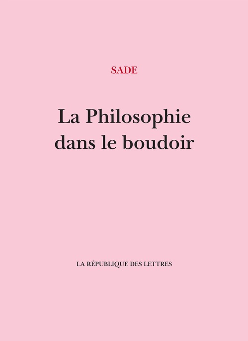 Couverture ebook de La Philosophie dans le boudoir, de Sade