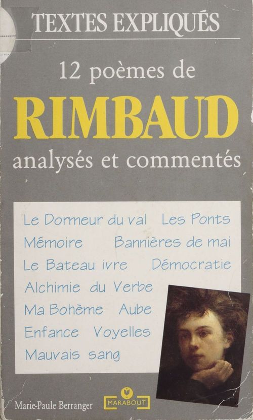 Couverture ebook de 12 poèmes de Rimbaud, de Berranger-M.P