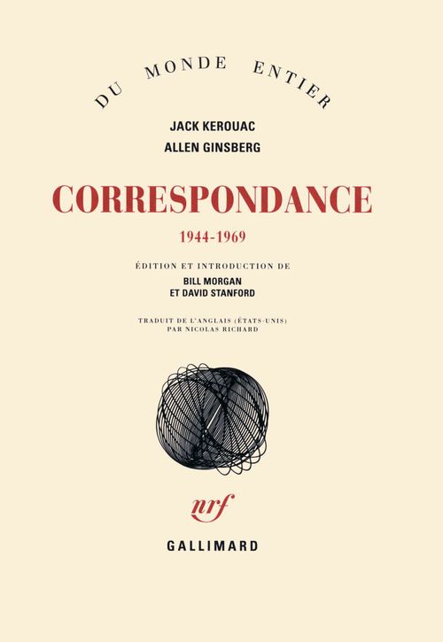 ebook cover of Correspondance. 1944-1969, by Allen Ginsberg, Jack Kerouac