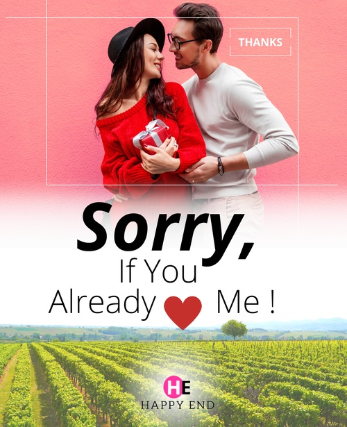 ebook cover of Sorry, If You Already Love Me !, by Thanks