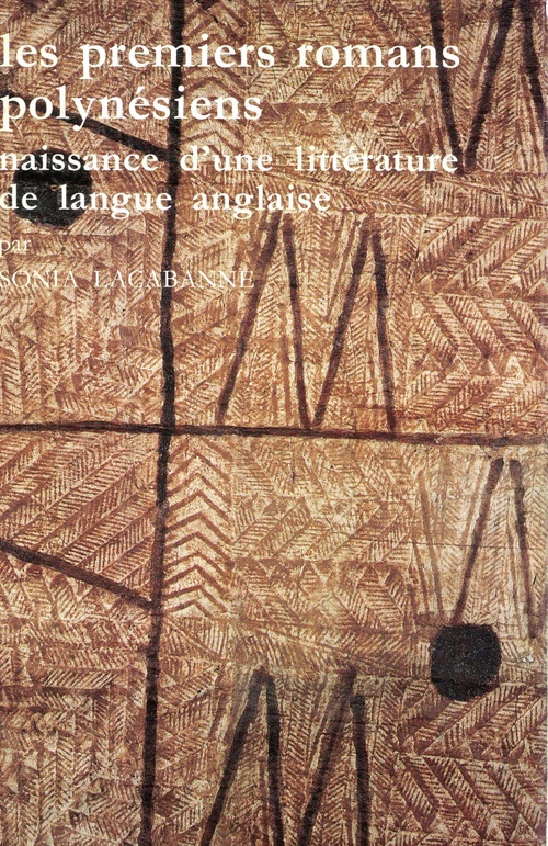 ebook cover of Les premiers romans polynésiens, by Sonia Lacabanne