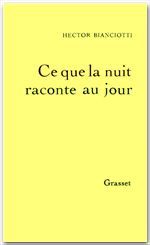 Couverture ebook de Ce que la nuit raconte au jour, de Hector Bianciotti