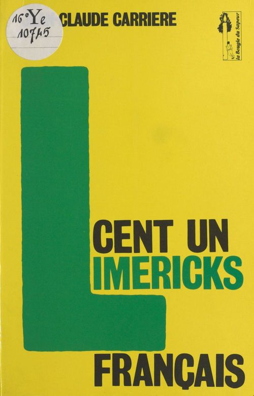 ebook cover of Cent un limericks français, by Jean-Claude Carriere