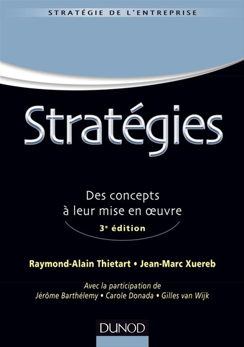 Couverture ebook de Stratégies - 3e éd, de Collectif