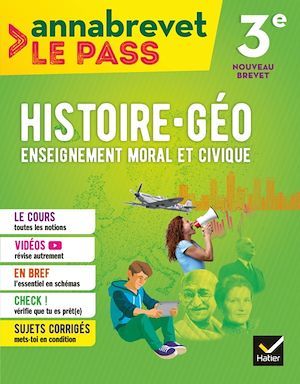 ebook cover of Annabrevet Le Pass - Histoire-géographie EMC 3e, by Marielle Chevallier, Christophe Clavel, Guillaume d' Hoop