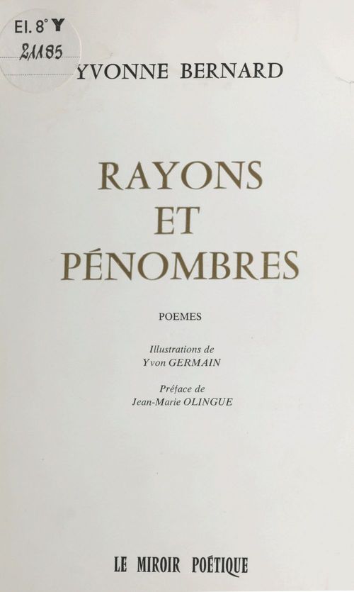 ebook cover of Rayons et pénombres, by Yvonne Bernard