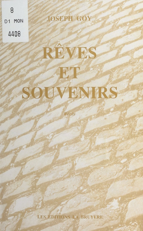 Couverture ebook de Rêves et souvenirs, de Joseph Guy