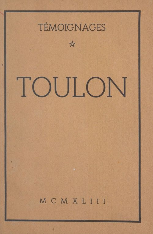 Couverture ebook de Toulon, de Yves Farge