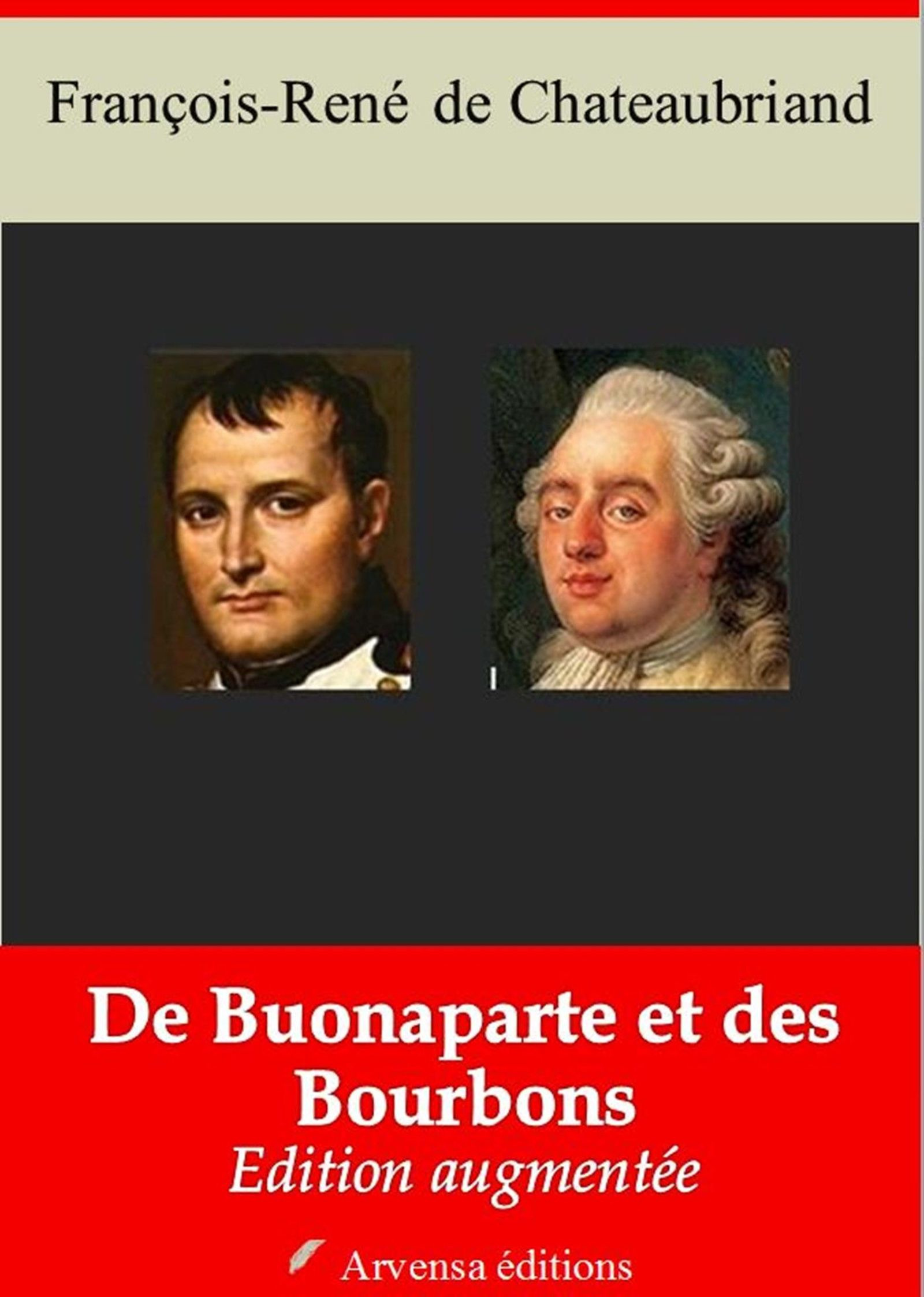 ebook cover of De Buonaparte et des Bourbons - suivi d'annexes, by Francois-Rene De Chateaubriand