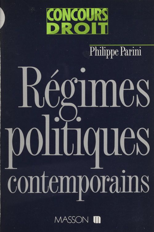 ebook cover of Régimes politiques contemporains, by Philippe Parini
