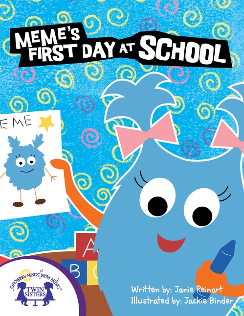 Couverture ebook de Meme's First Day At School, de Janie Reinart