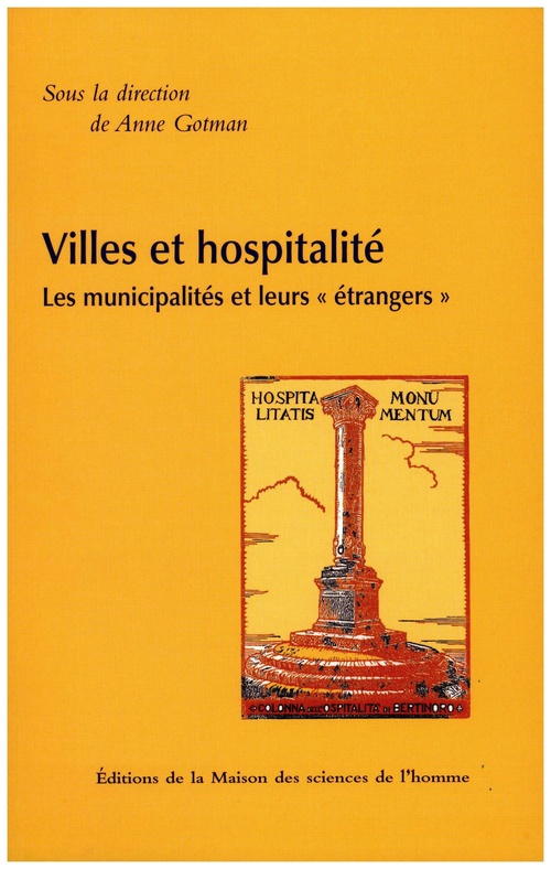 ebook cover of Villes et hospitalité, by