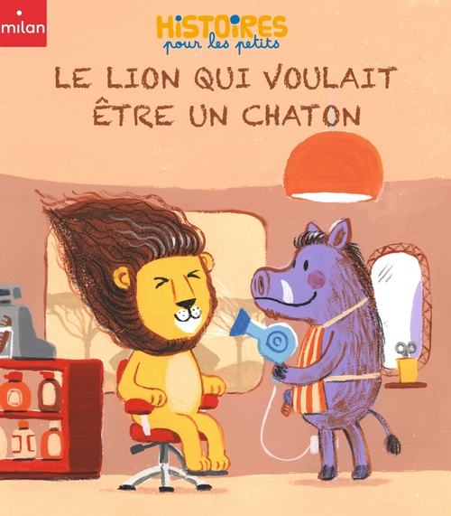 Couverture ebook de Le lion qui voulait être un chaton, de Pauline Drouin