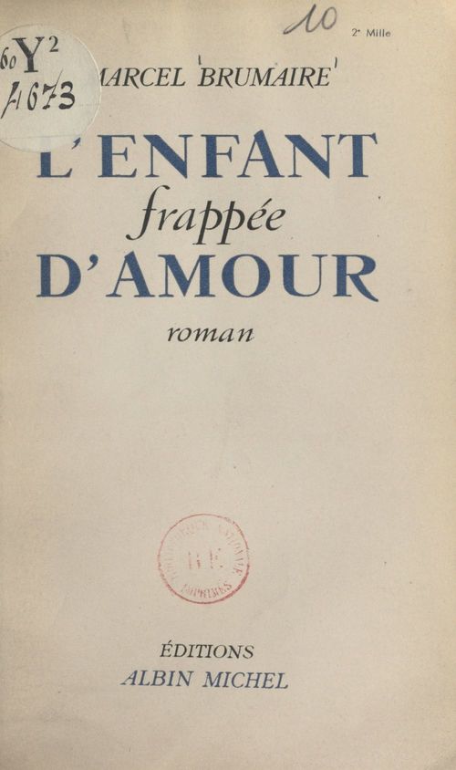 Couverture ebook de L'enfant frappée d'amour, de Marcel Brumaire