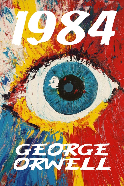 ebook cover of 1984, by George Orwell