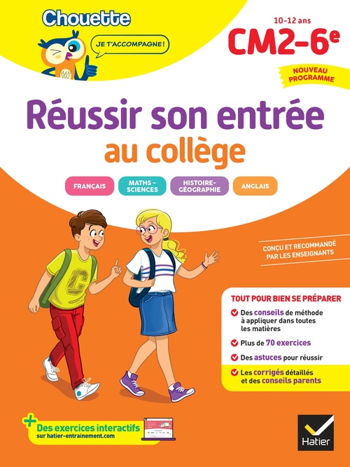 ebook cover of Chouette - Réussir son entrée au collège CM2/6e, by Ginette Grandcoin-Joly, Catherine Ruchmann