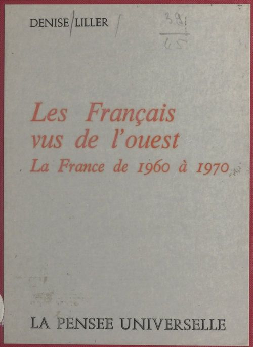 ebook cover of Les Français vus de l'ouest, by Denise Liller