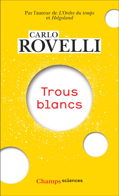 ebook cover of Trous blancs, by Carlo Rovelli