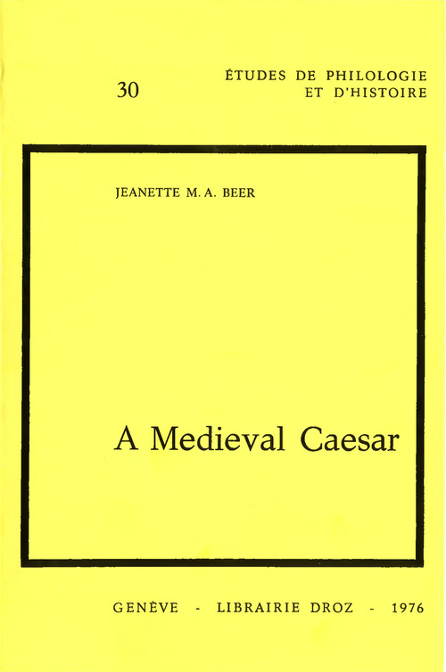 ebook cover of A Medieval Caesar, by Jeanette M. A. Beer