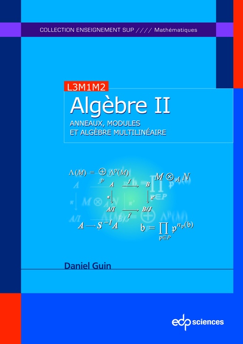 Couverture ebook de Algèbre T II, de Daniel Guin
