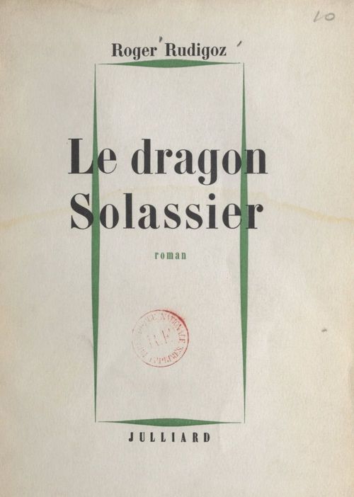 ebook cover of Le dragon Solassier, by Roger Rudigoz