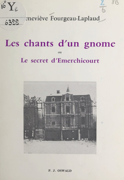 ebook cover of Les chants d'un gnome, by Genevieve Fourgeau-Laplaud