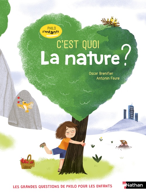 Couverture ebook de C'est quoi la nature ?, de Cécile Jugla, Oscar Brenifier