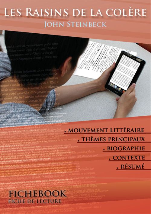 Couverture ebook de Fiche de lecture Les Raisins de la colère - Résumé détaillé et analyse littéraire de référence, de John Steinbeck