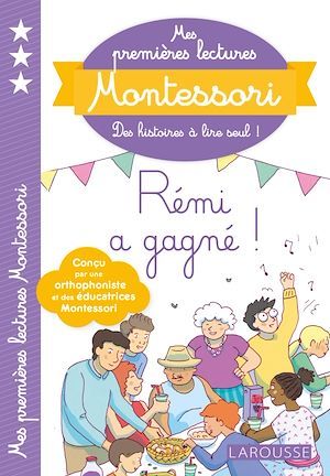Couverture ebook de Mes premières lectures Montessori Rémi a gagné!, de Anaïs Galon