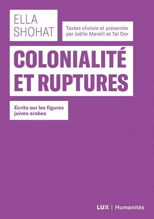Couverture ebook de Colonialité et ruptures, de Ella Shohat
