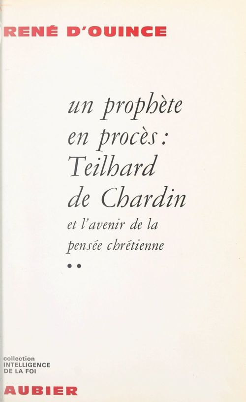 Couverture ebook de Un prophète en procès (2), de Rene D''Ouince